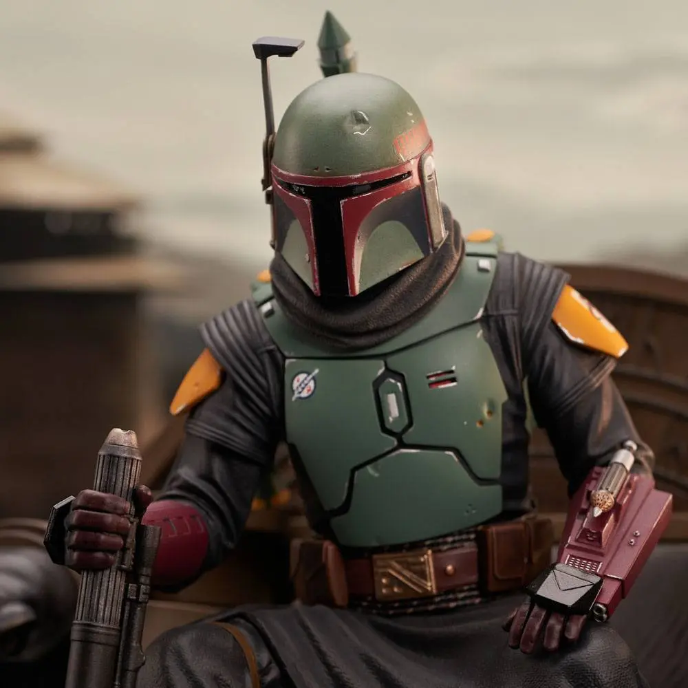 Star Wars: The Mandalorian Premier Collection Statue 1/7 Boba Fett on Throne 24 cm Produktfoto