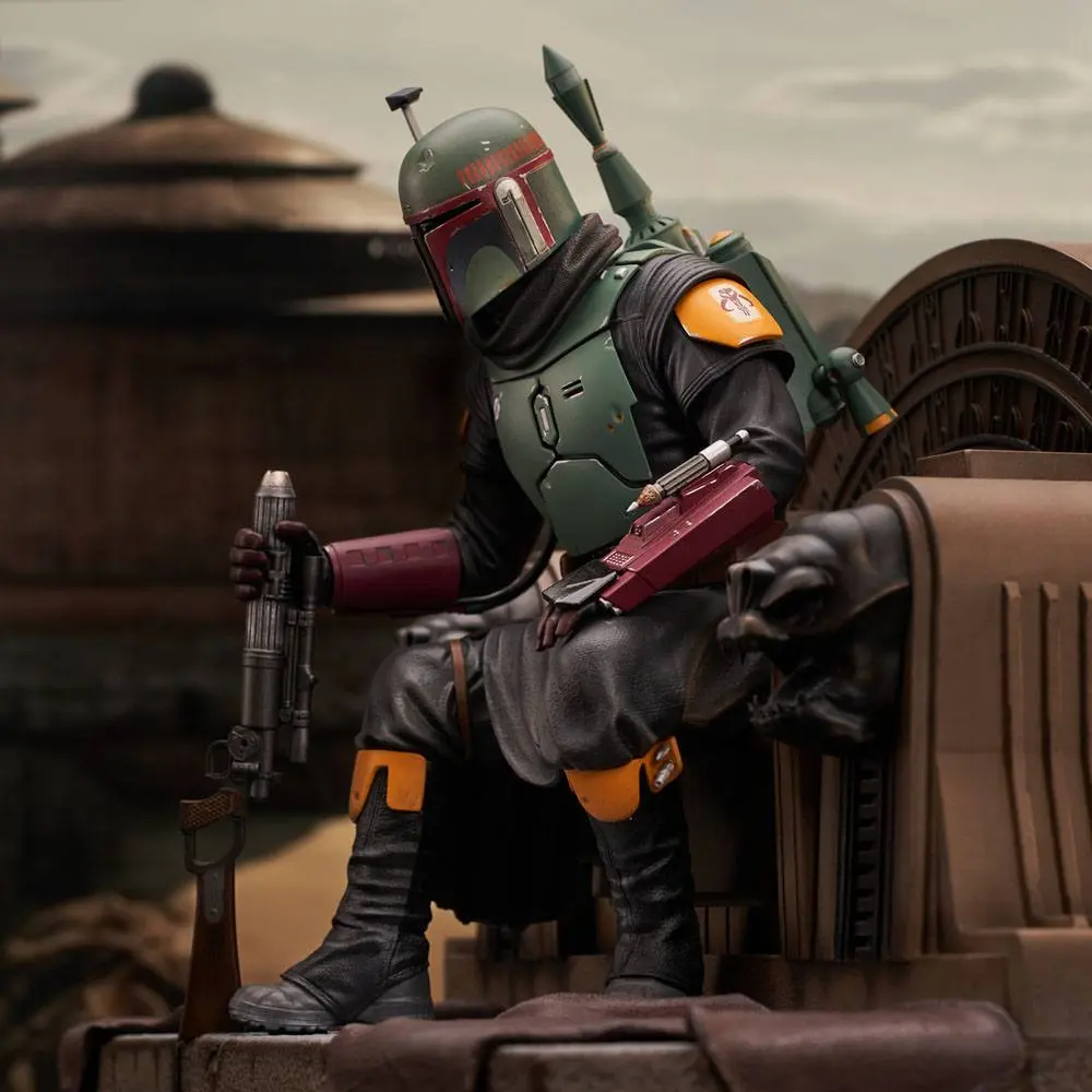 Star Wars: The Mandalorian Premier Collection Statue 1/7 Boba Fett on Throne 24 cm Produktfoto