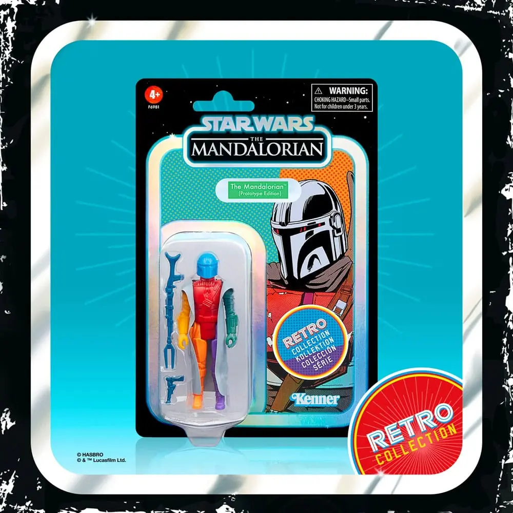 Star Wars: The Mandalorian Retro Collection Actionfigur The Mandalorian (Prototype Edition) 10 cm Produktfoto