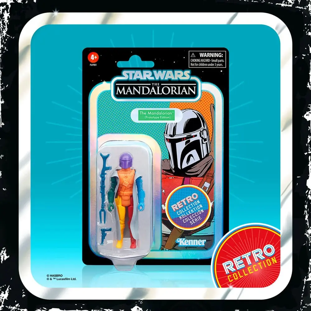 Star Wars: The Mandalorian Retro Collection Actionfigur The Mandalorian (Prototype Edition) 10 cm Produktfoto