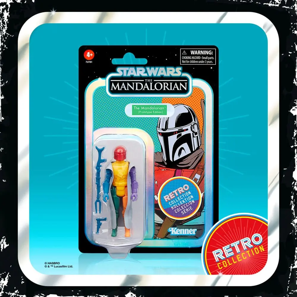 Star Wars: The Mandalorian Retro Collection Actionfigur The Mandalorian (Prototype Edition) 10 cm Produktfoto