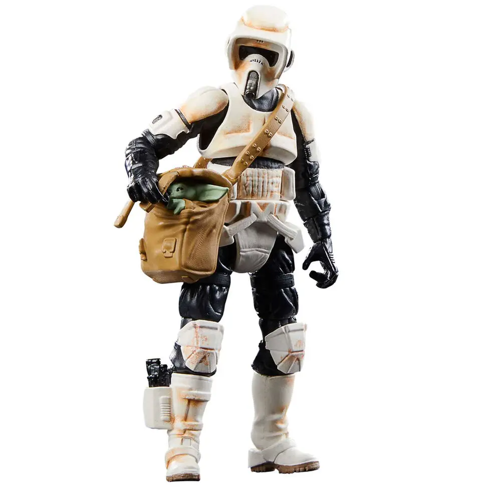 Star Wars: The Mandalorian Vintage Collection Fahrzeug mit Figuren Speeder Bike with Scout Trooper & Grogu termékfotó