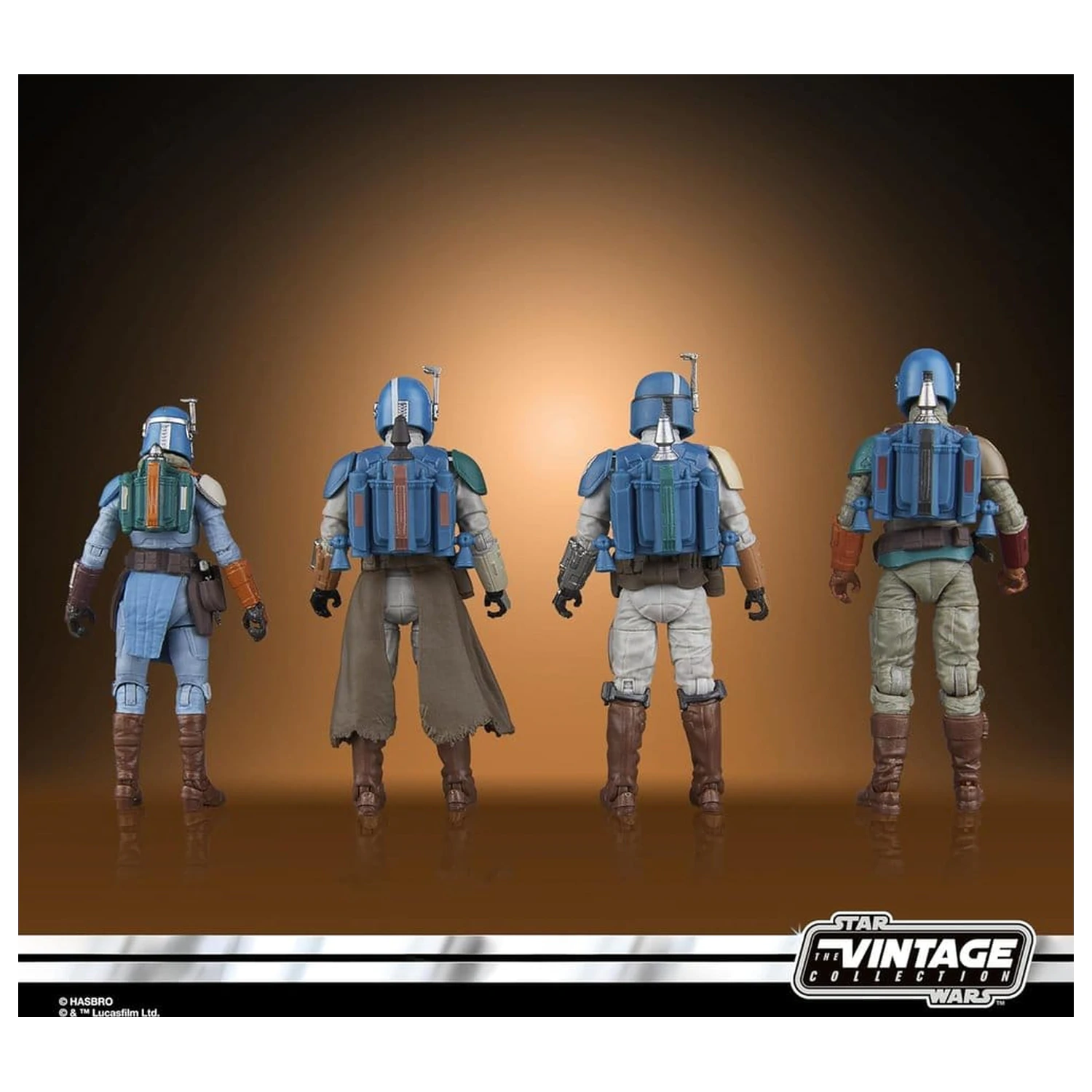 Star Wars The Mandalorian Vintage Collection Actionfiguren 4er-Pack Mandalorian Shriek-Hawk 10 cm Produktfoto