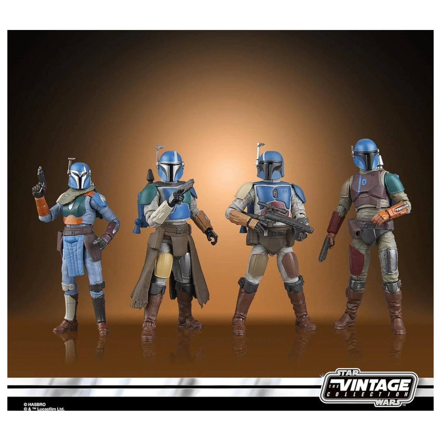 Star Wars The Mandalorian Vintage Collection Actionfiguren 4er-Pack Mandalorian Shriek-Hawk 10 cm Produktfoto