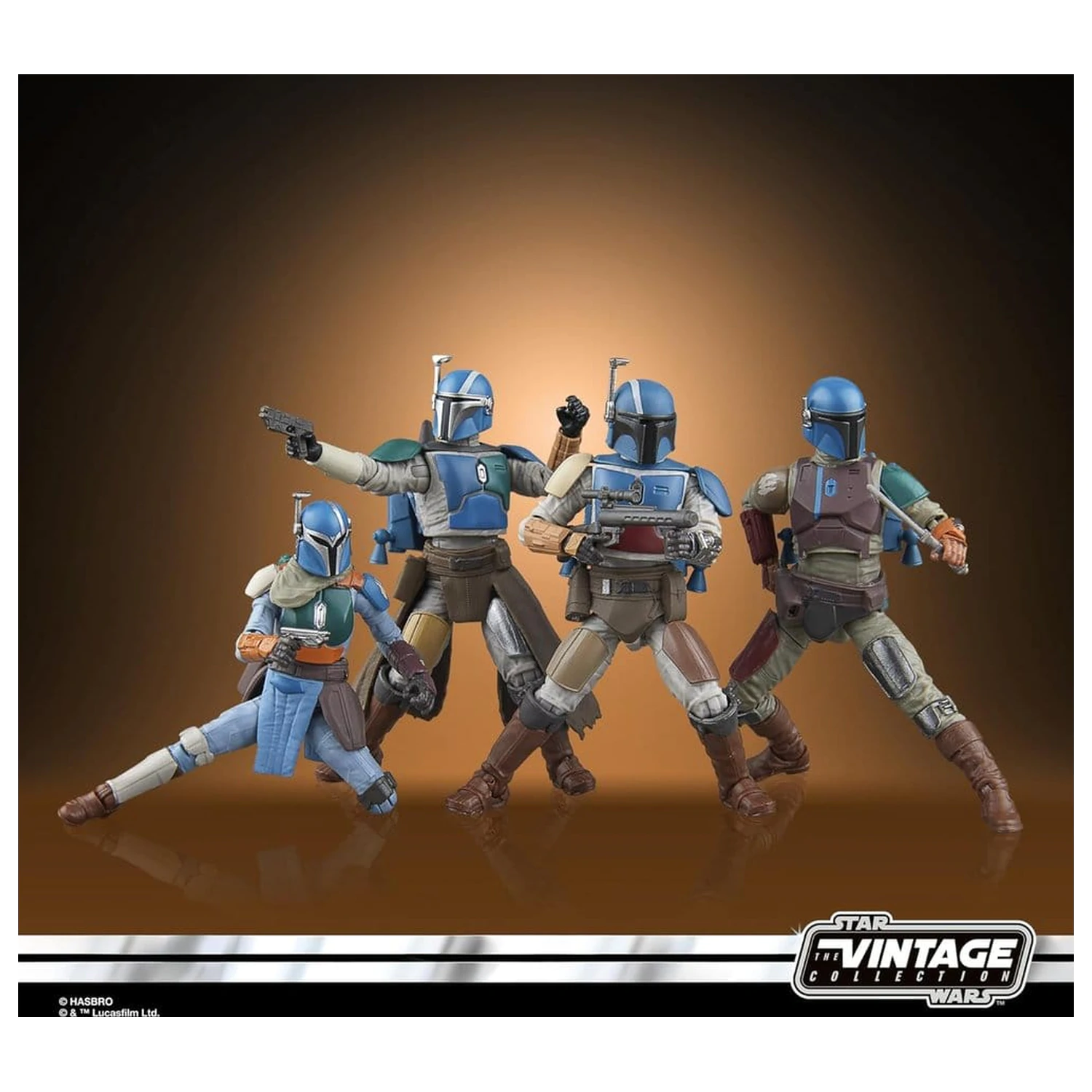 Star Wars The Mandalorian Vintage Collection Actionfiguren 4er-Pack Mandalorian Shriek-Hawk 10 cm Produktfoto