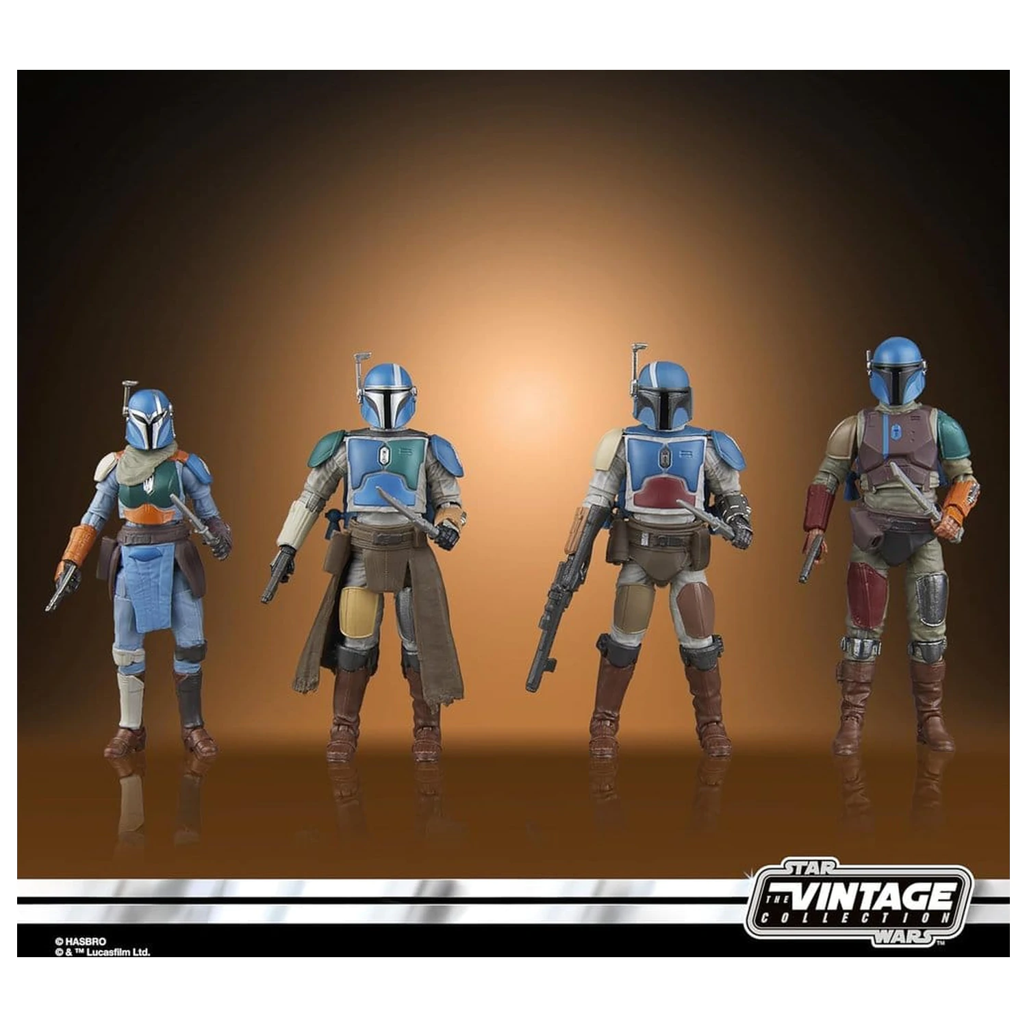 Star Wars The Mandalorian Vintage Collection Actionfiguren 4er-Pack Mandalorian Shriek-Hawk 10 cm Produktfoto
