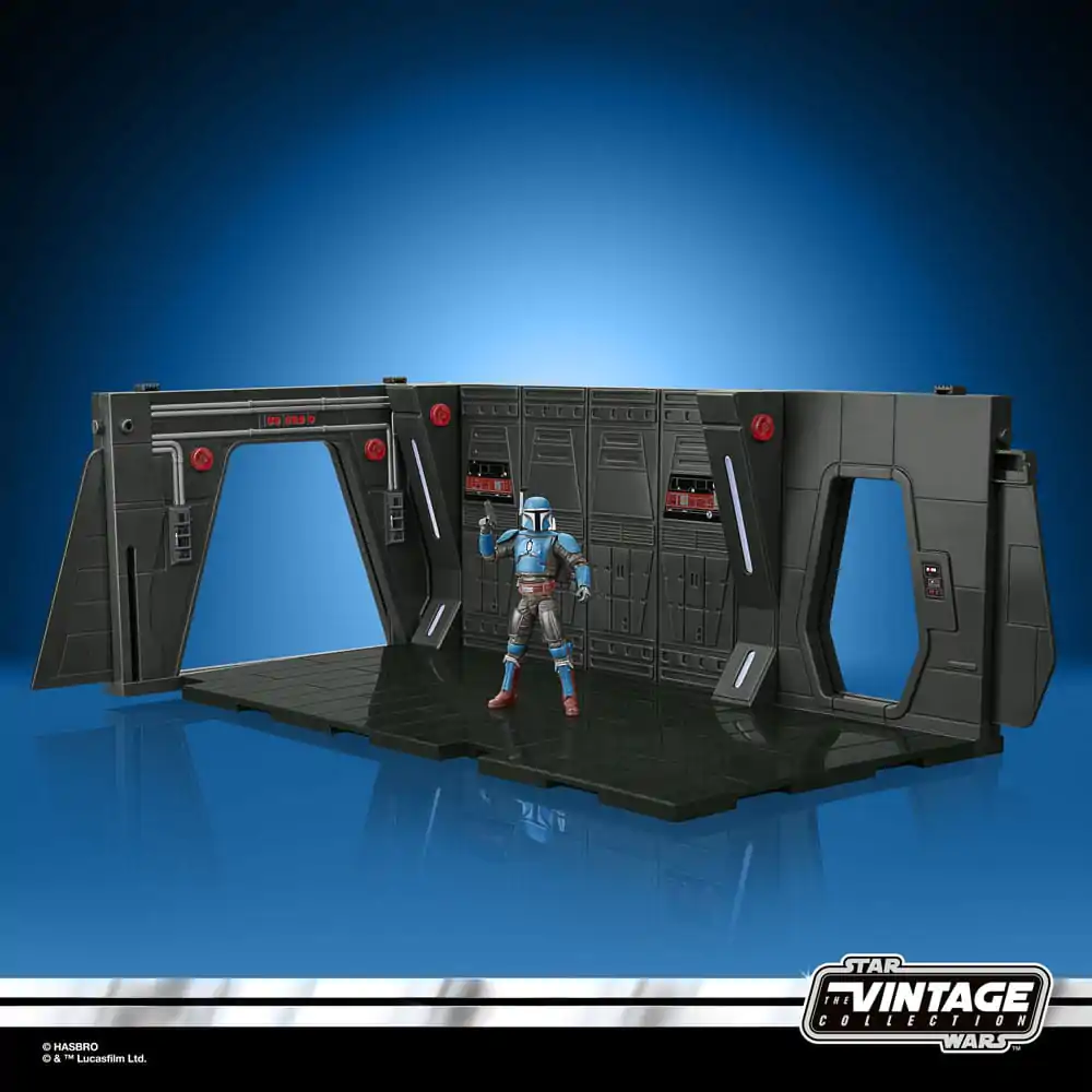 Star Wars: The Mandalorian Vintage Collection Moff Gideon&#039;s Imperial Light Cruiser Hallway mit Mandalorian Privateer Actionfigur 10 cm Produktfoto