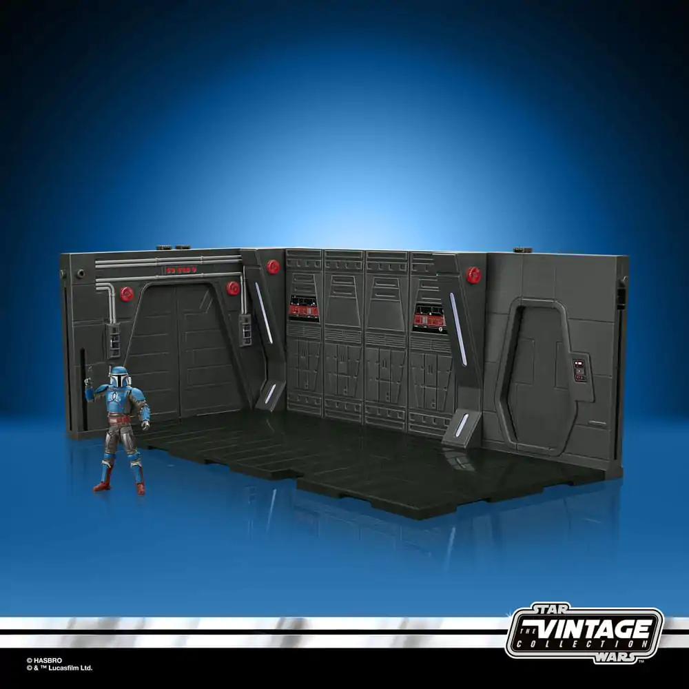 Star Wars: The Mandalorian Vintage Collection Moff Gideon&#039;s Imperial Light Cruiser Hallway mit Mandalorian Privateer Actionfigur 10 cm Produktfoto