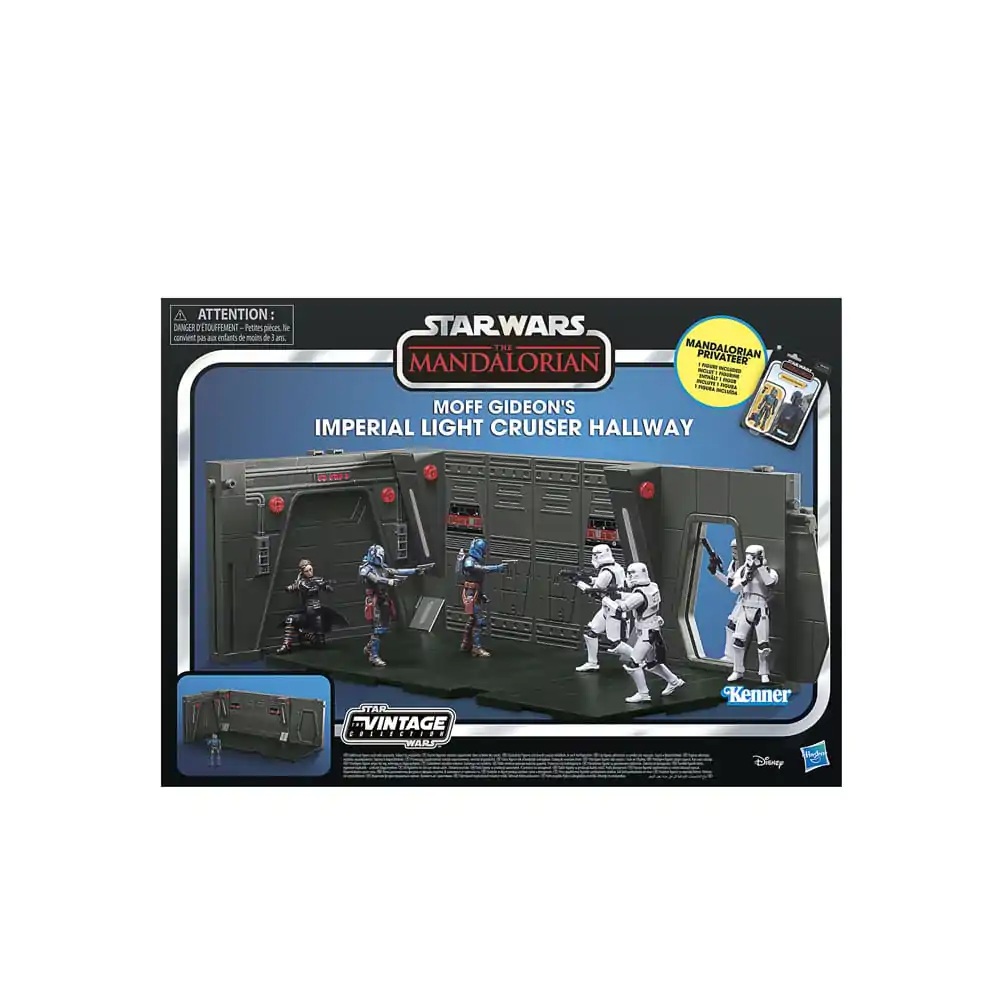 Star Wars: The Mandalorian Vintage Collection Moff Gideon&#039;s Imperial Light Cruiser Hallway mit Mandalorian Privateer Actionfigur 10 cm Produktfoto