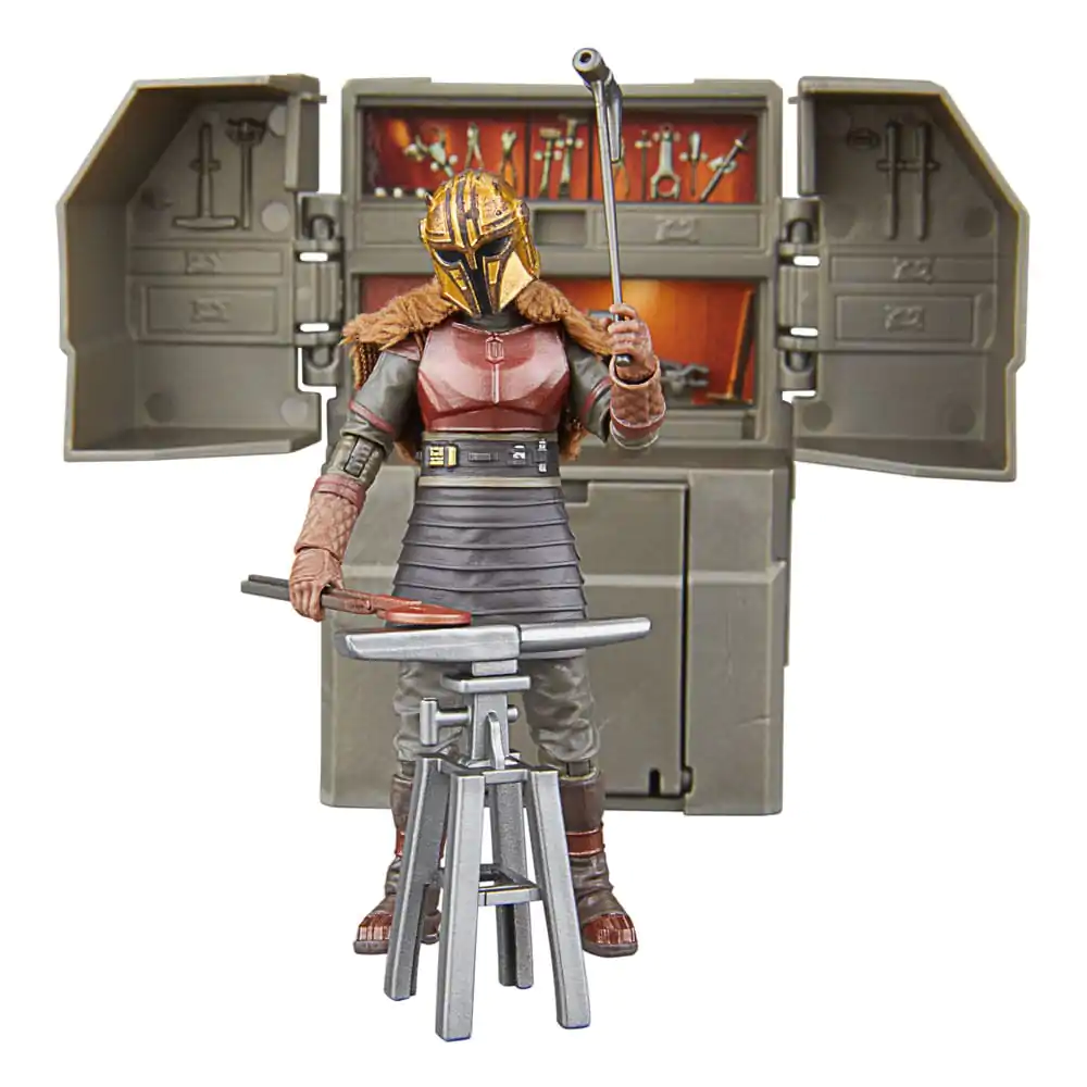 Star Wars The Mandalorian Vintage Collection Die Schmiede der Waffenmeisterin mit The Armorer (Lakeside Covert World) Produktfoto