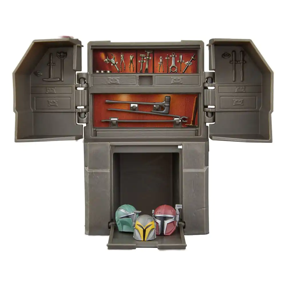 Star Wars The Mandalorian Vintage Collection Die Schmiede der Waffenmeisterin mit The Armorer (Lakeside Covert World) Produktfoto