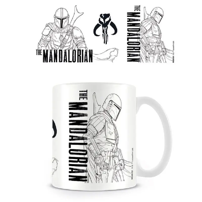 Star Wars The Mandalorian Tasse Linienzeichnung Produktfoto