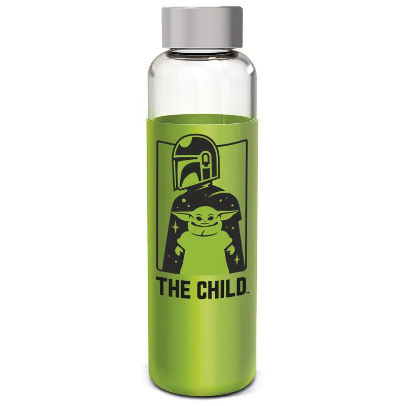 Star Wars The Mandalorian Yoda The Child Glasflasche mit Silikondeckel 585ml termékfotó