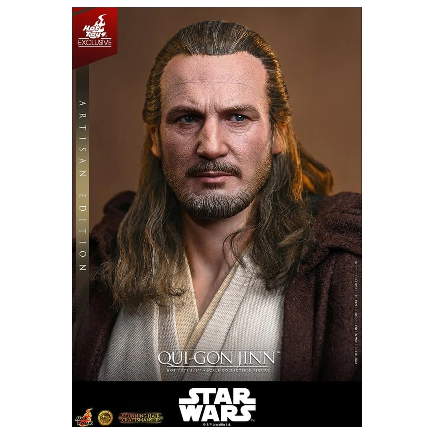 Star Wars: The Phantom Menace Movie Masterpiece Action-Figur 1/6 Qui-Gon Jinn (Artisan Edition) Hot Toys Exclusive 32 cm Produktfoto