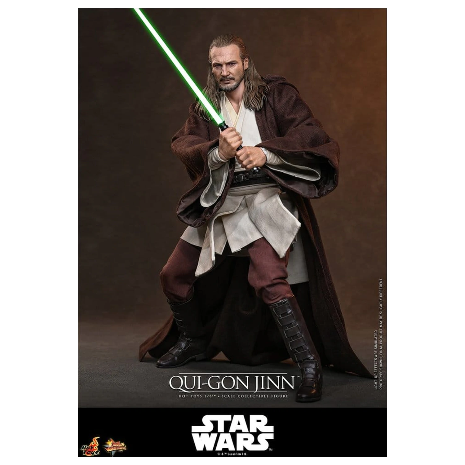 Star Wars: The Phantom Menace Movie Masterpiece Action-Figur 1/6 Qui-Gon Jinn (Artisan Edition) Hot Toys Exclusive 32 cm Produktfoto
