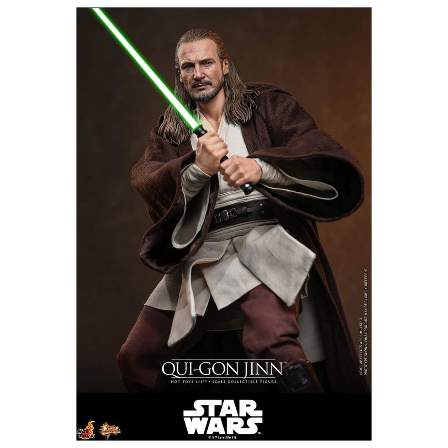 Star Wars: The Phantom Menace Movie Masterpiece Action-Figur 1/6 Qui-Gon Jinn (Artisan Edition) Hot Toys Exclusive 32 cm Produktfoto