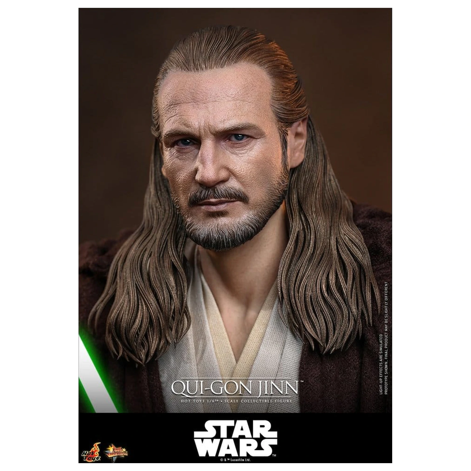 Star Wars: The Phantom Menace Movie Masterpiece Action-Figur 1/6 Qui-Gon Jinn (Artisan Edition) Hot Toys Exclusive 32 cm Produktfoto
