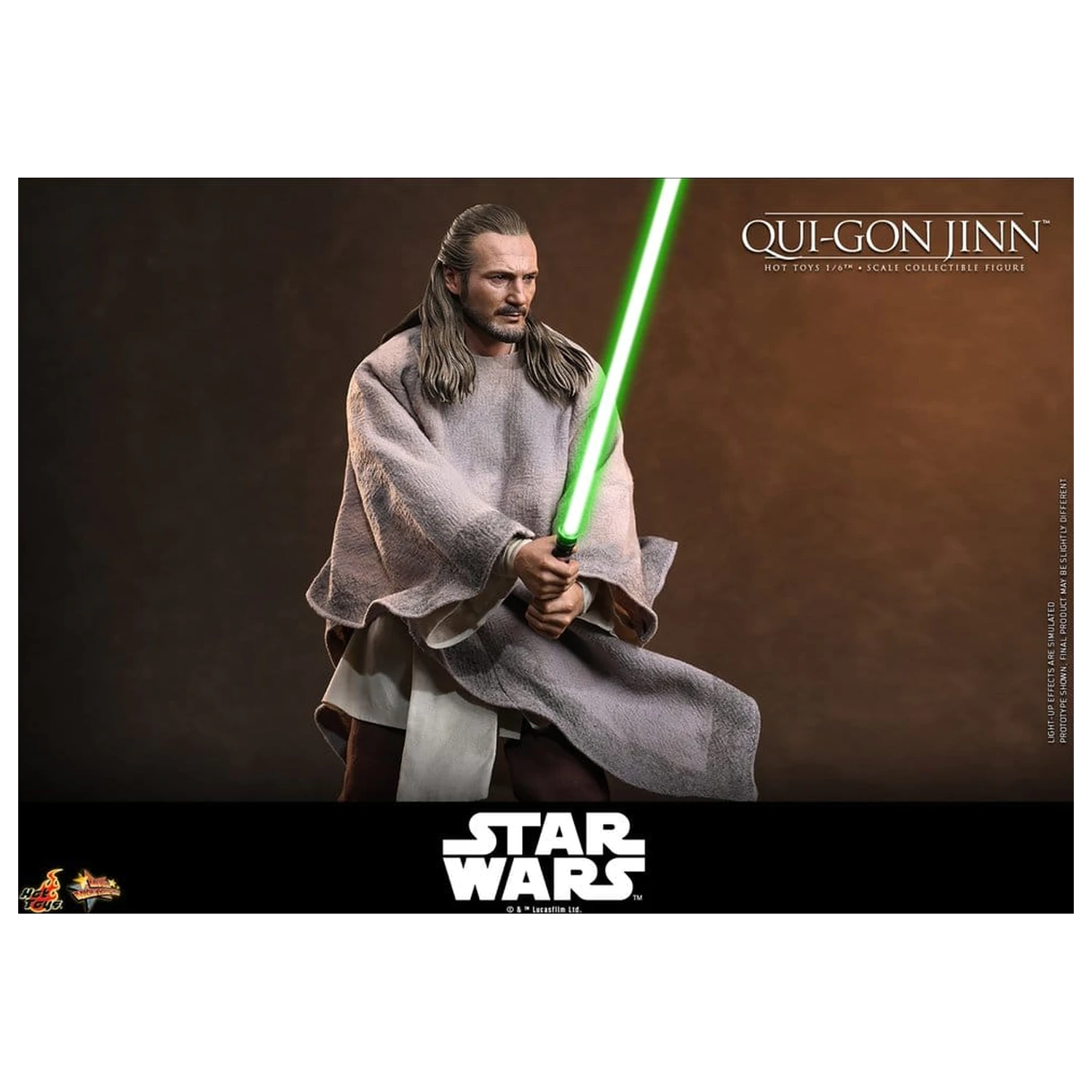 Star Wars: The Phantom Menace Movie Masterpiece Action-Figur 1/6 Qui-Gon Jinn (Artisan Edition) Hot Toys Exclusive 32 cm Produktfoto