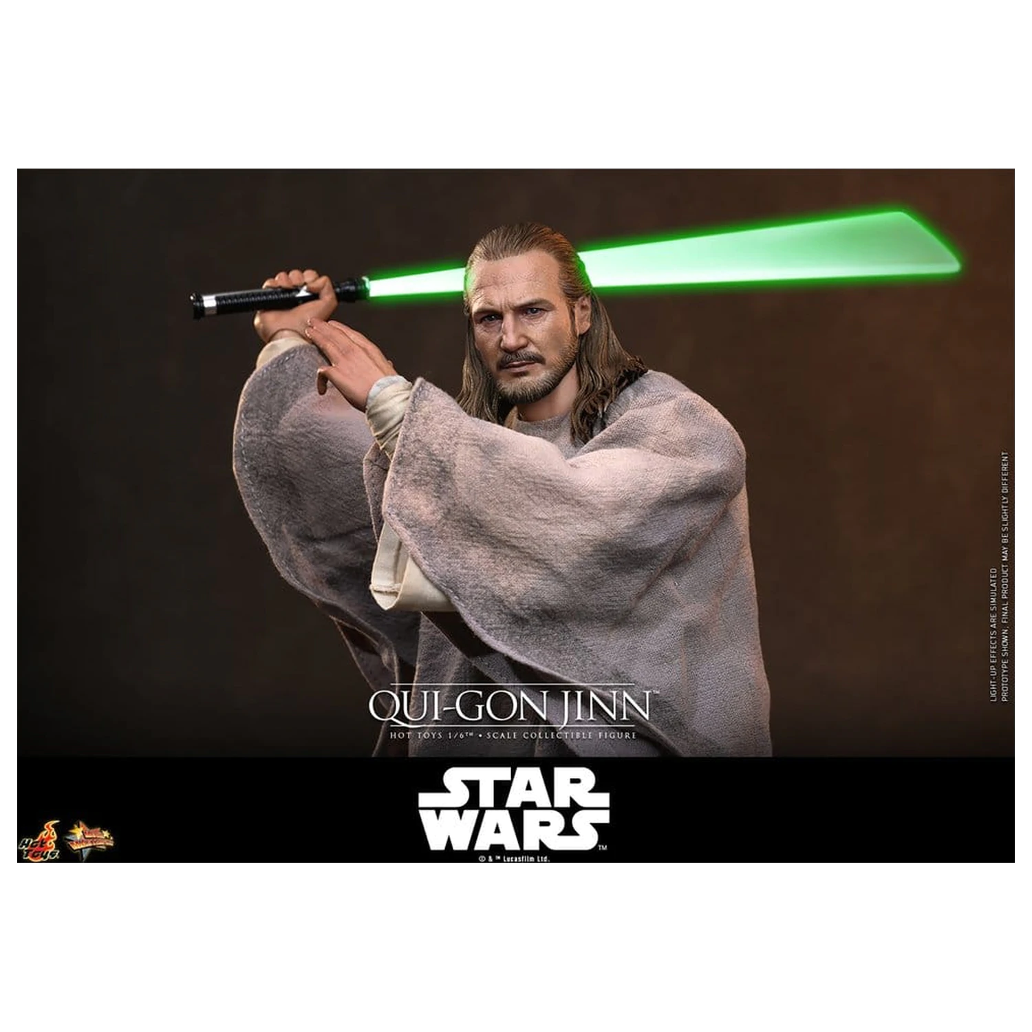 Star Wars: The Phantom Menace Movie Masterpiece Action-Figur 1/6 Qui-Gon Jinn (Artisan Edition) Hot Toys Exclusive 32 cm Produktfoto