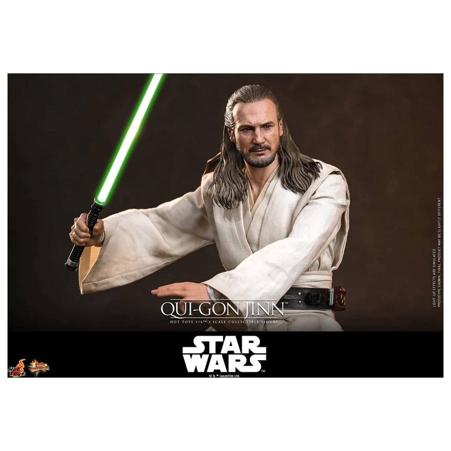 Star Wars: The Phantom Menace Movie Masterpiece Action-Figur 1/6 Qui-Gon Jinn (Artisan Edition) Hot Toys Exclusive 32 cm Produktfoto