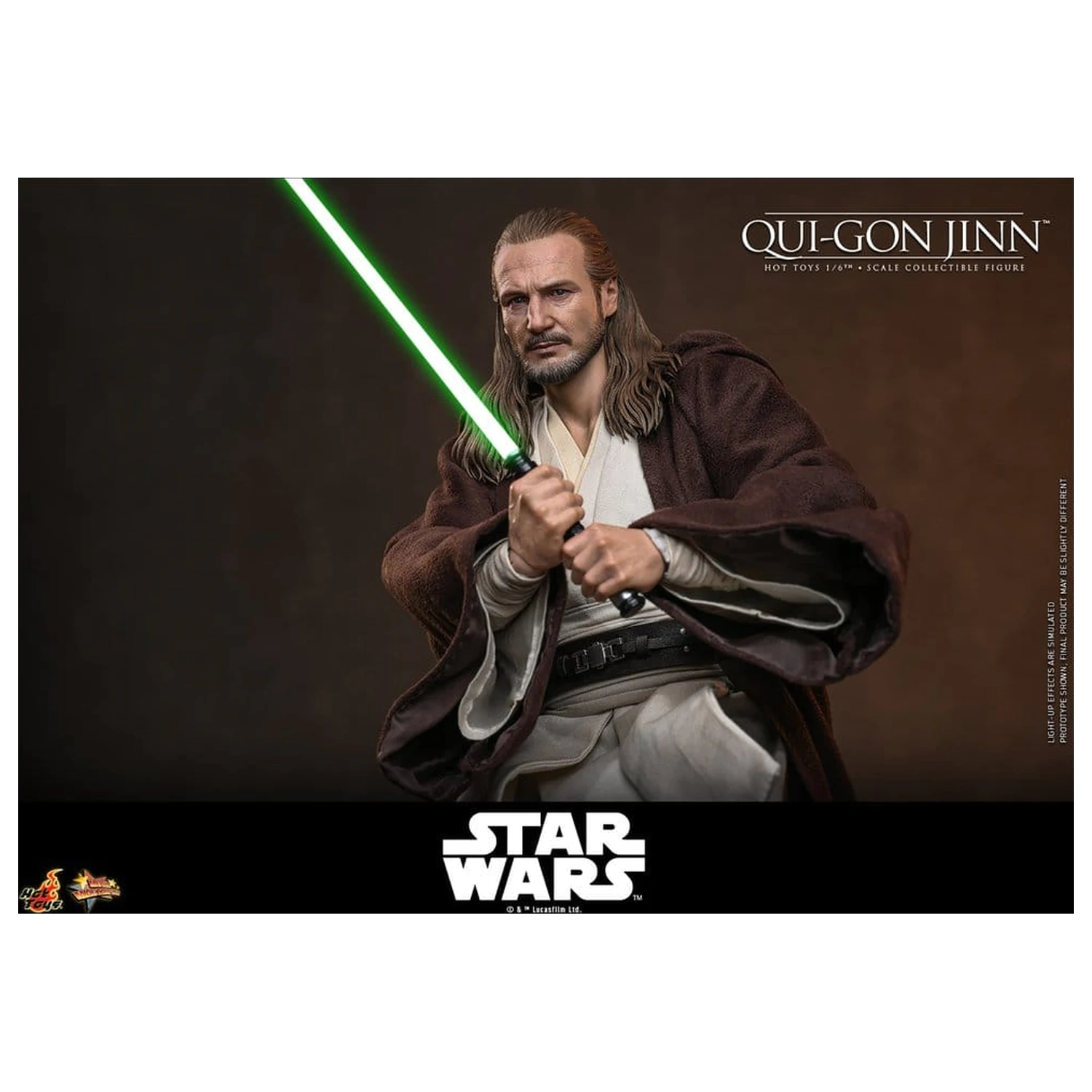 Star Wars: The Phantom Menace Movie Masterpiece Action-Figur 1/6 Qui-Gon Jinn (Artisan Edition) Hot Toys Exclusive 32 cm Produktfoto
