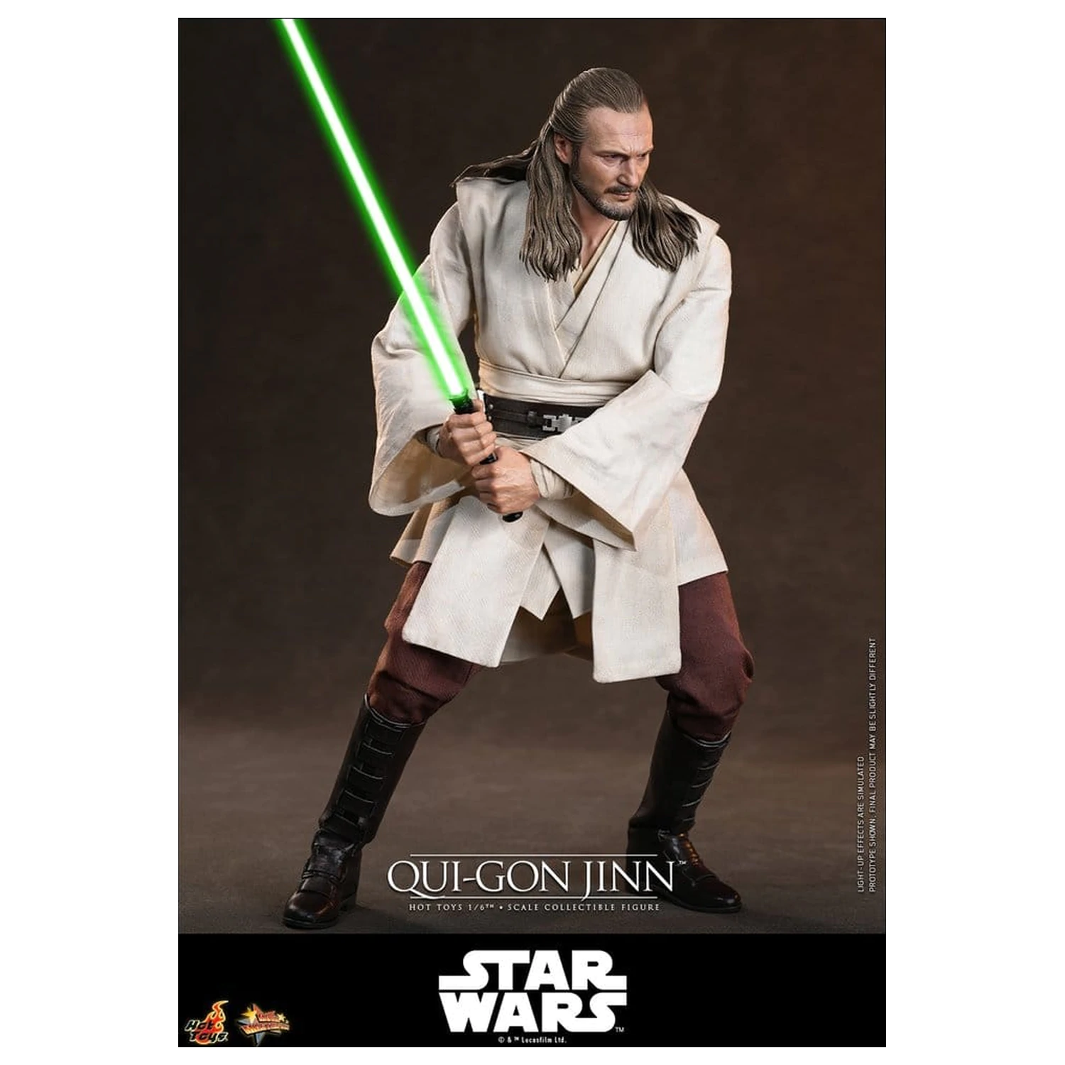 Star Wars: The Phantom Menace Movie Masterpiece Action-Figur 1/6 Qui-Gon Jinn (Artisan Edition) Hot Toys Exclusive 32 cm Produktfoto
