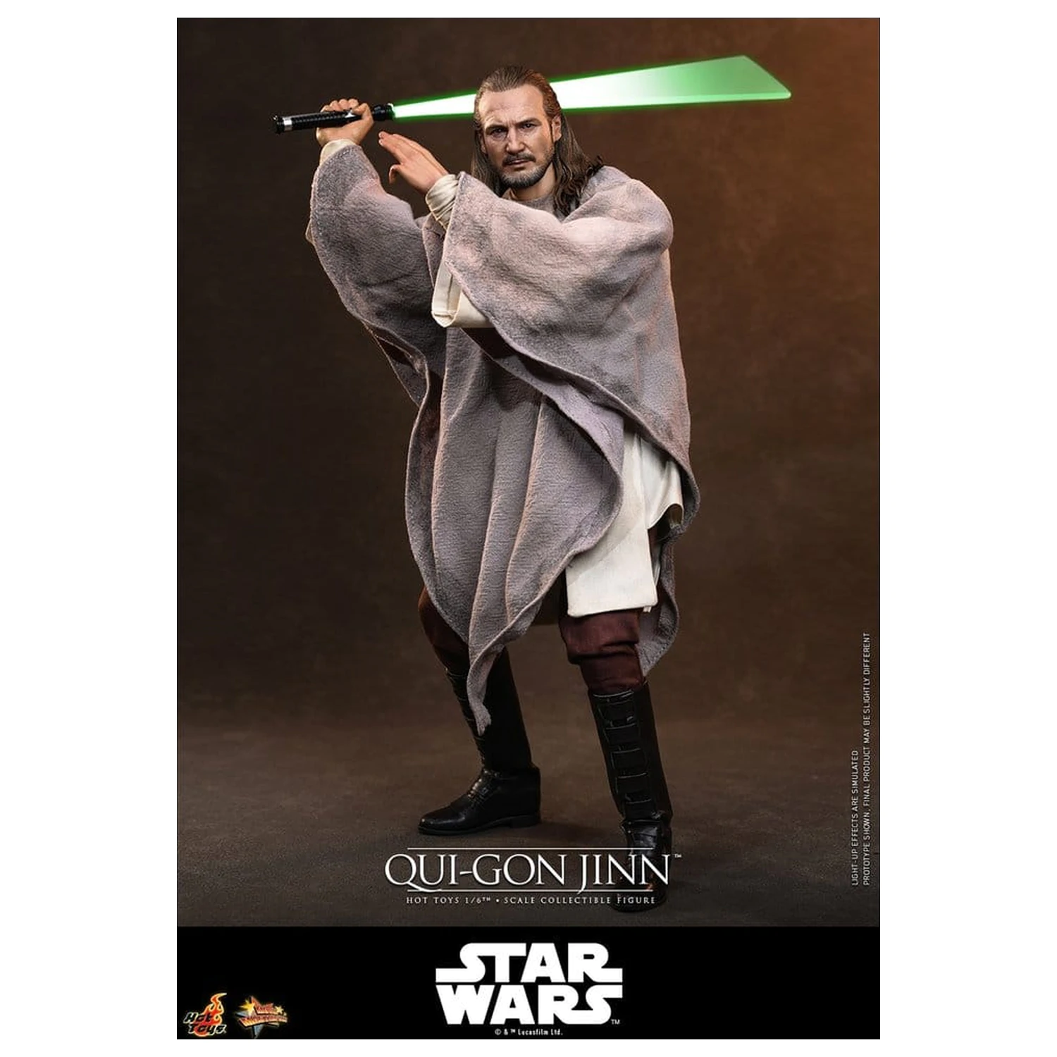 Star Wars: The Phantom Menace Movie Masterpiece Action-Figur 1/6 Qui-Gon Jinn (Artisan Edition) Hot Toys Exclusive 32 cm Produktfoto