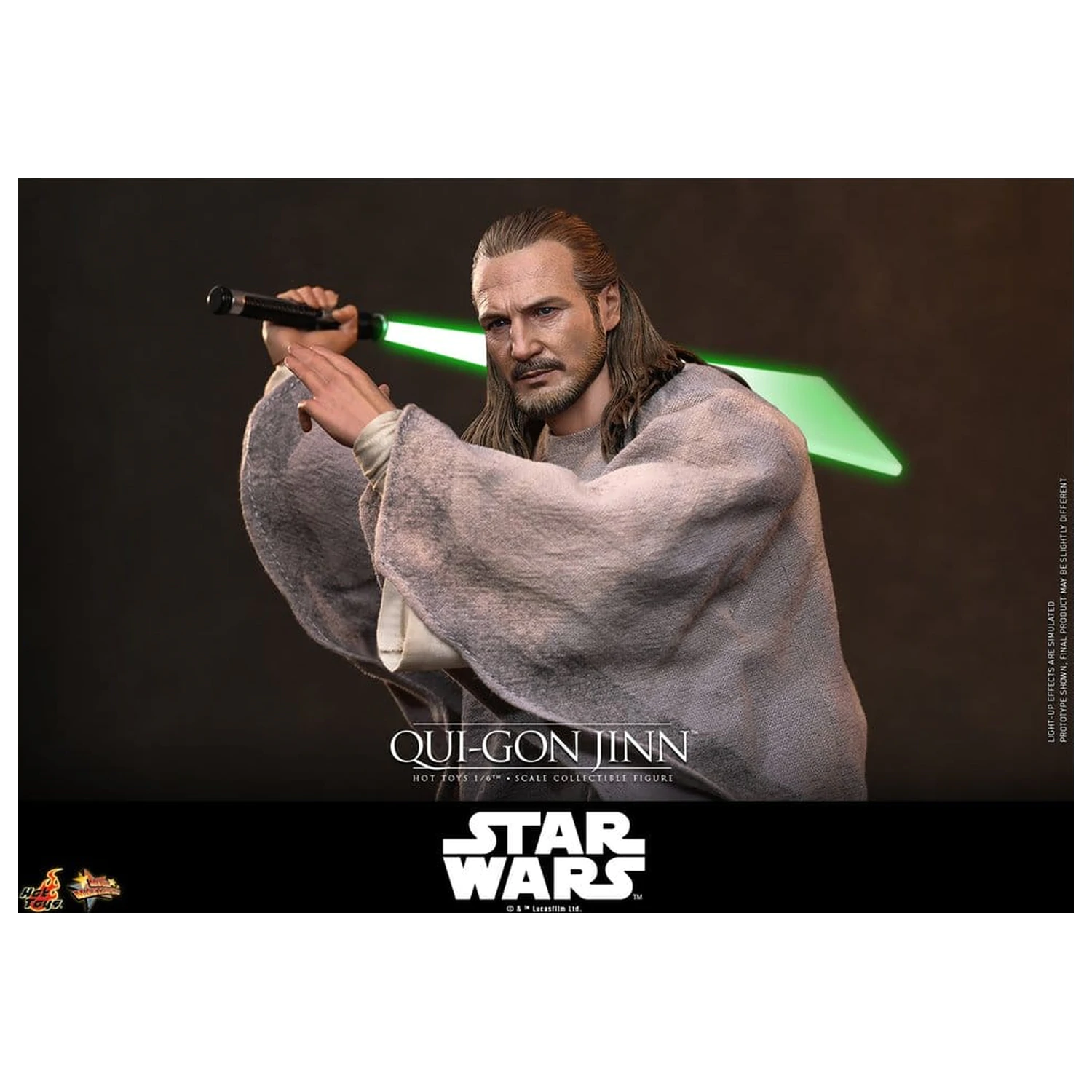 Star Wars: The Phantom Menace Movie Masterpiece Action-Figur 1/6 Qui-Gon Jinn (Artisan Edition) Hot Toys Exclusive 32 cm Produktfoto