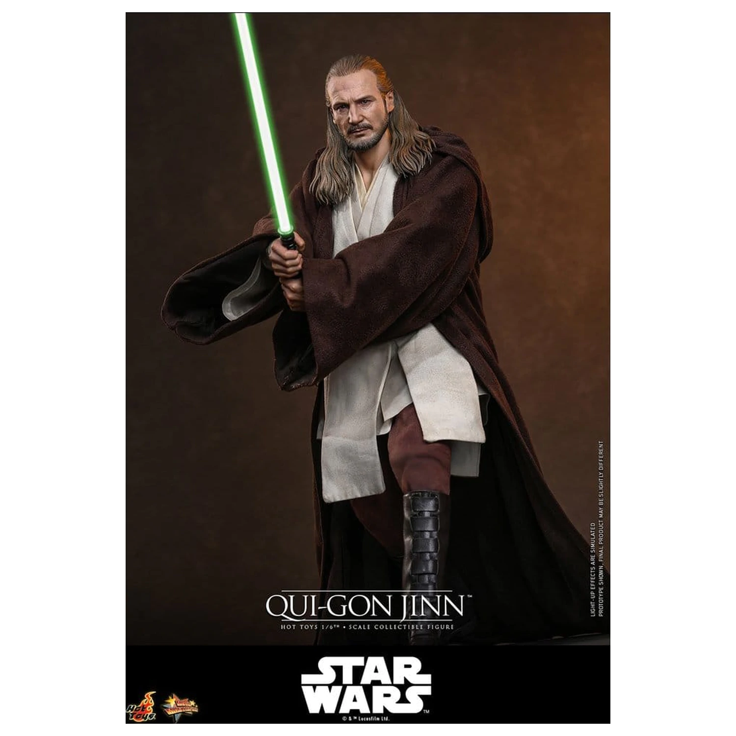 Star Wars: The Phantom Menace Movie Masterpiece Action-Figur 1/6 Qui-Gon Jinn (Artisan Edition) Hot Toys Exclusive 32 cm Produktfoto