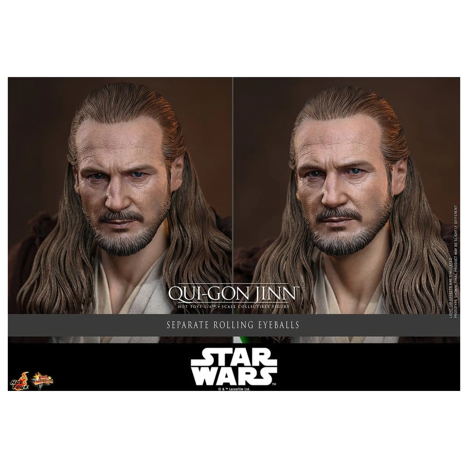 Star Wars: The Phantom Menace Movie Masterpiece Action-Figur 1/6 Qui-Gon Jinn (Artisan Edition) Hot Toys Exclusive 32 cm Produktfoto