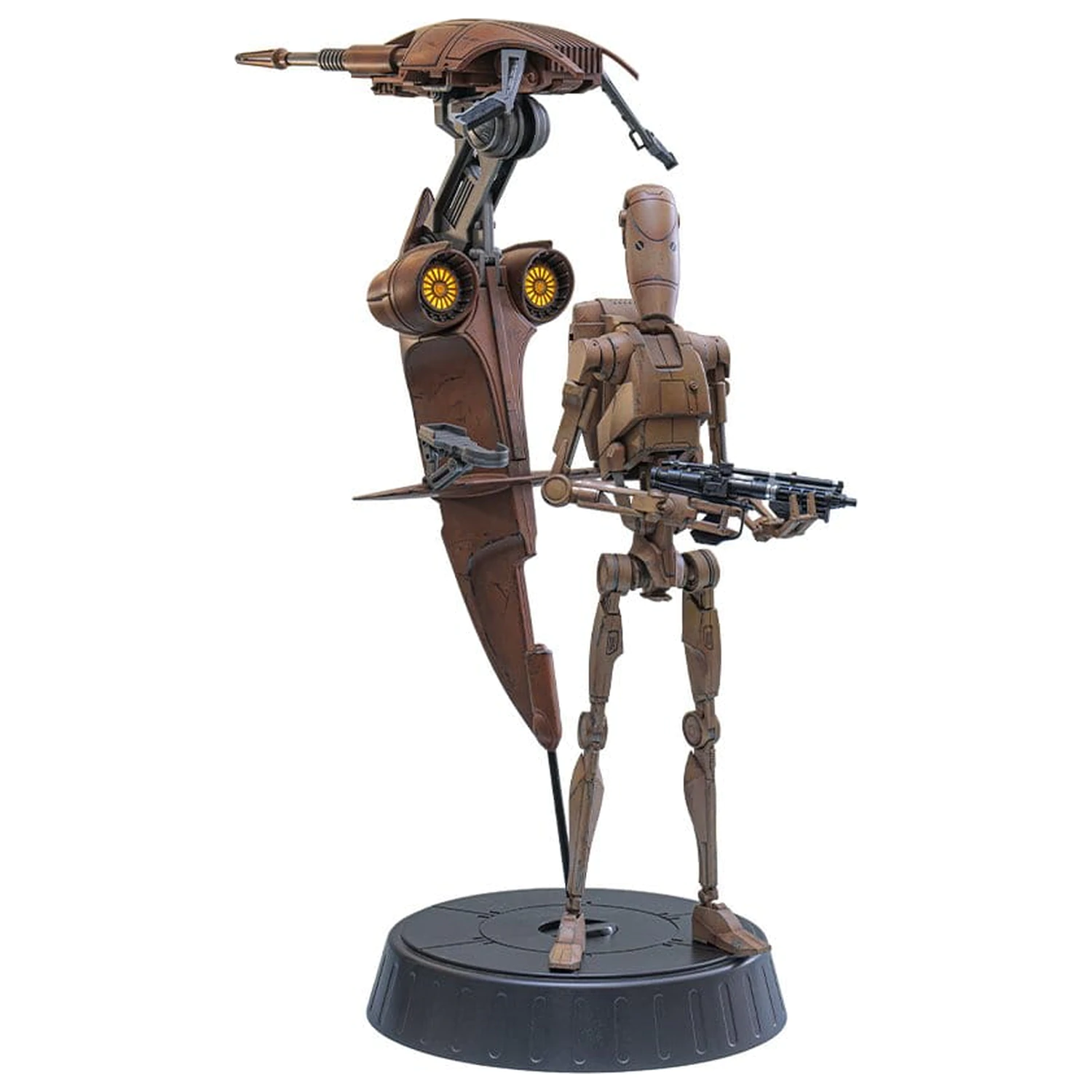 Star Wars: The Phantom Menace Movie Masterpiece Action-Figuren Set 1/6 Battle Droid & STAP 32 cm Produktfoto