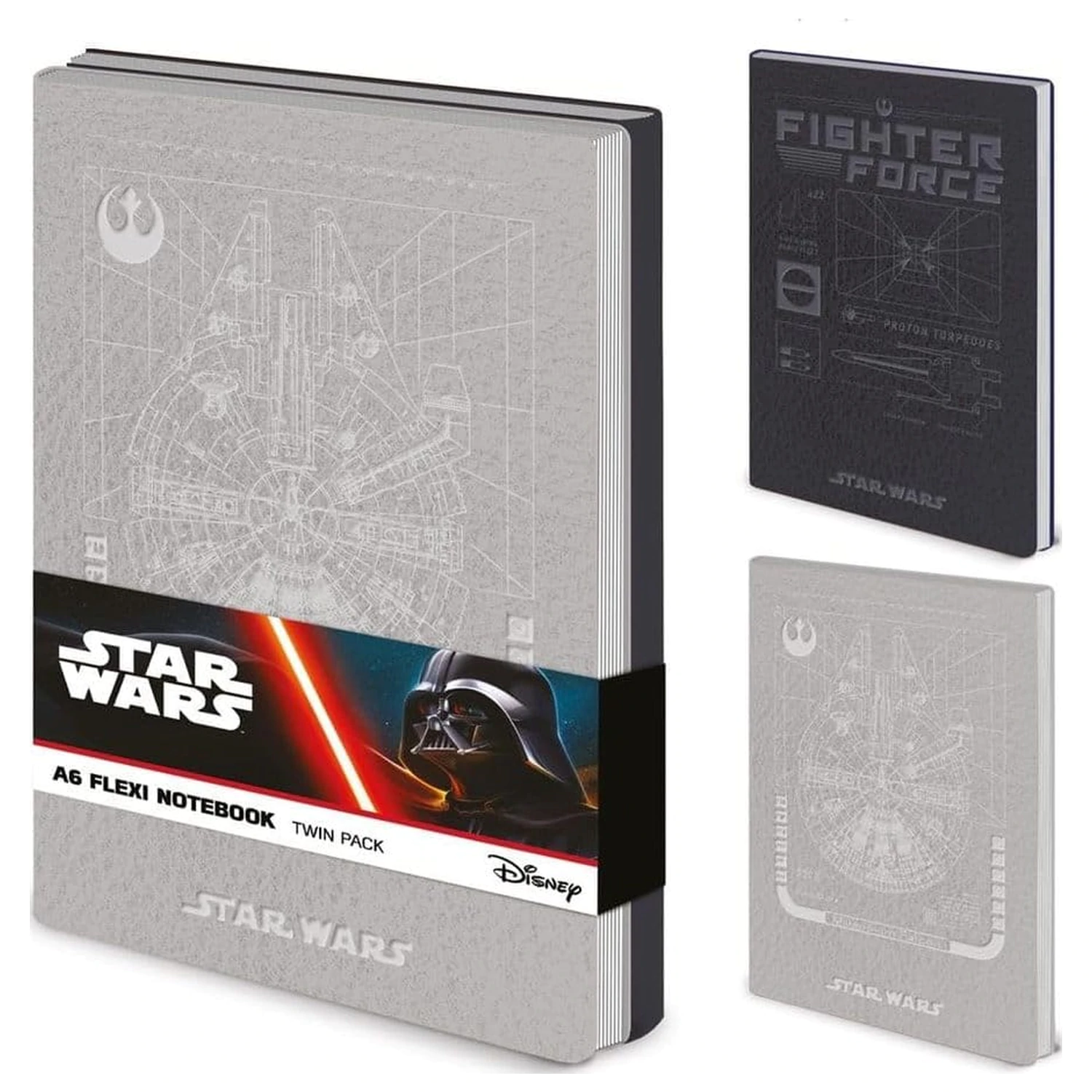 Star Wars A6 Flexi Notizbuch Doppelpack (Rebel) Produktfoto