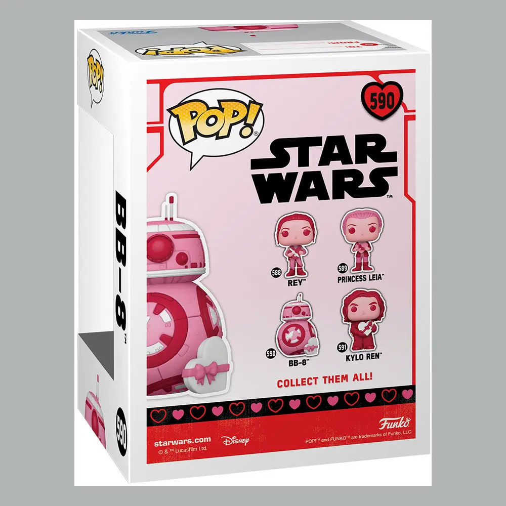 Star Wars Valentines POP! Star Wars Vinyl Figur BB-8 9 cm Produktfoto