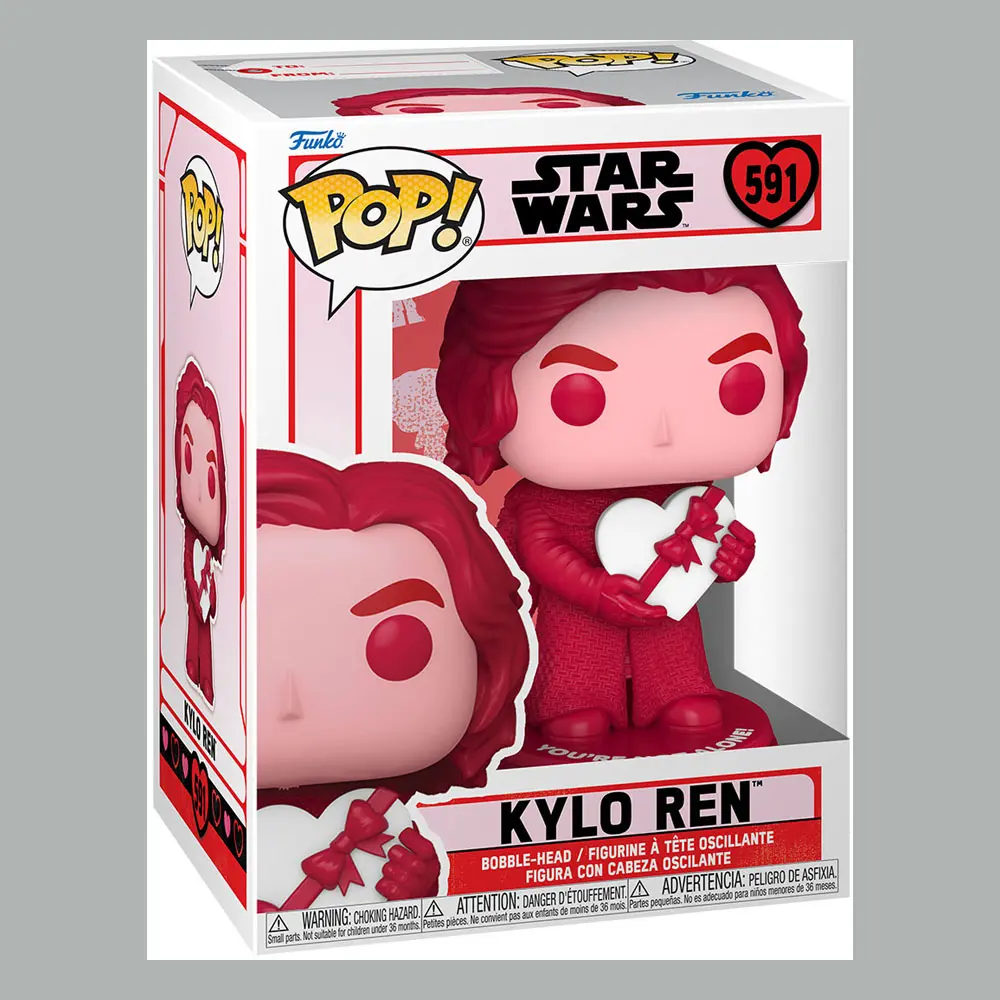 Star Wars Valentines POP! Star Wars Vinyl Figur Kylo Ren 9 cm Produktfoto