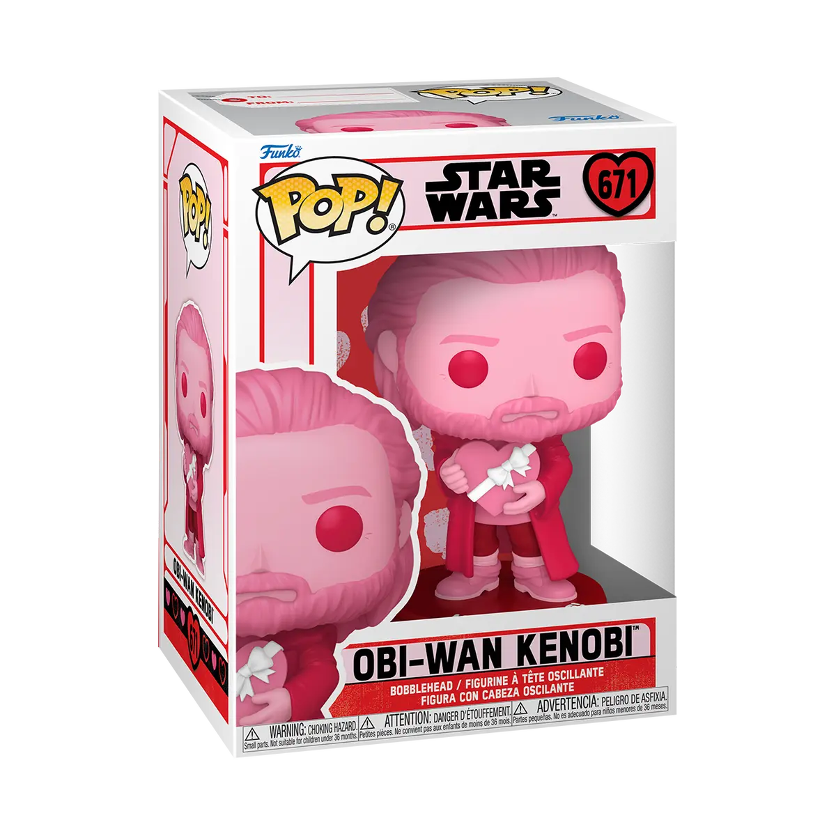 Star Wars Valentines POP! Star Wars Vinyl Figur Obi-Wan Kenobi 9 cm termékfotó