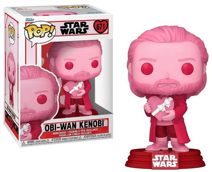 Star Wars Valentines POP! Star Wars Vinyl Figur Obi-Wan Kenobi 9 cm termékfotó