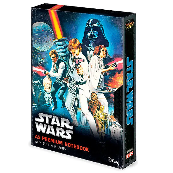 Star Wars Premium Notizbuch A5 A New Hope VHS termékfotó