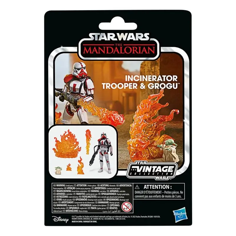 Star Wars: The Mandalorian Vintage Collection Actionfigur 2022 Incinerator Trooper & Grogu 10 cm Produktfoto