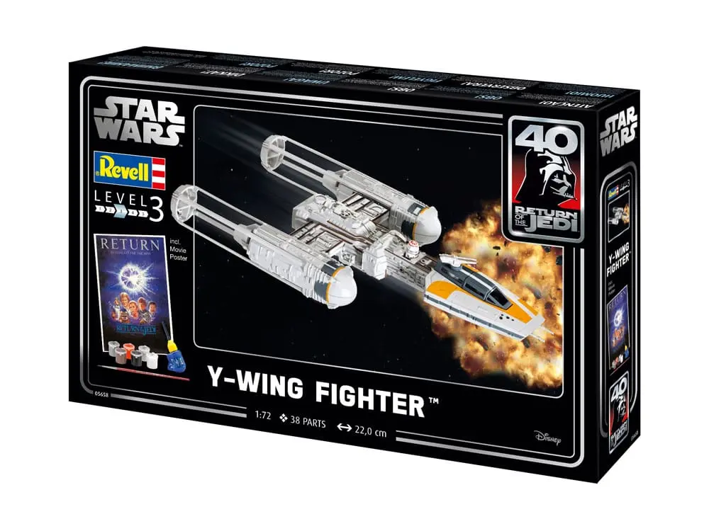 Star Wars Modellbausatz Geschenkset Y-wing Fighter Produktfoto