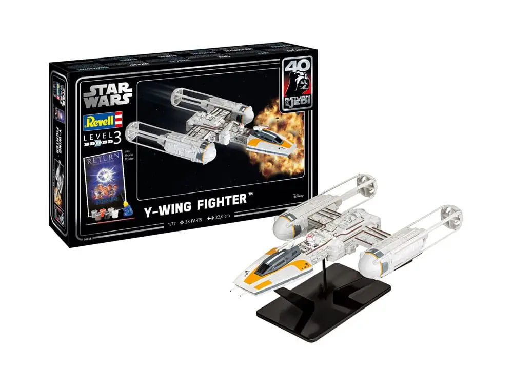 Star Wars Modellbausatz Geschenkset Y-wing Fighter Produktfoto