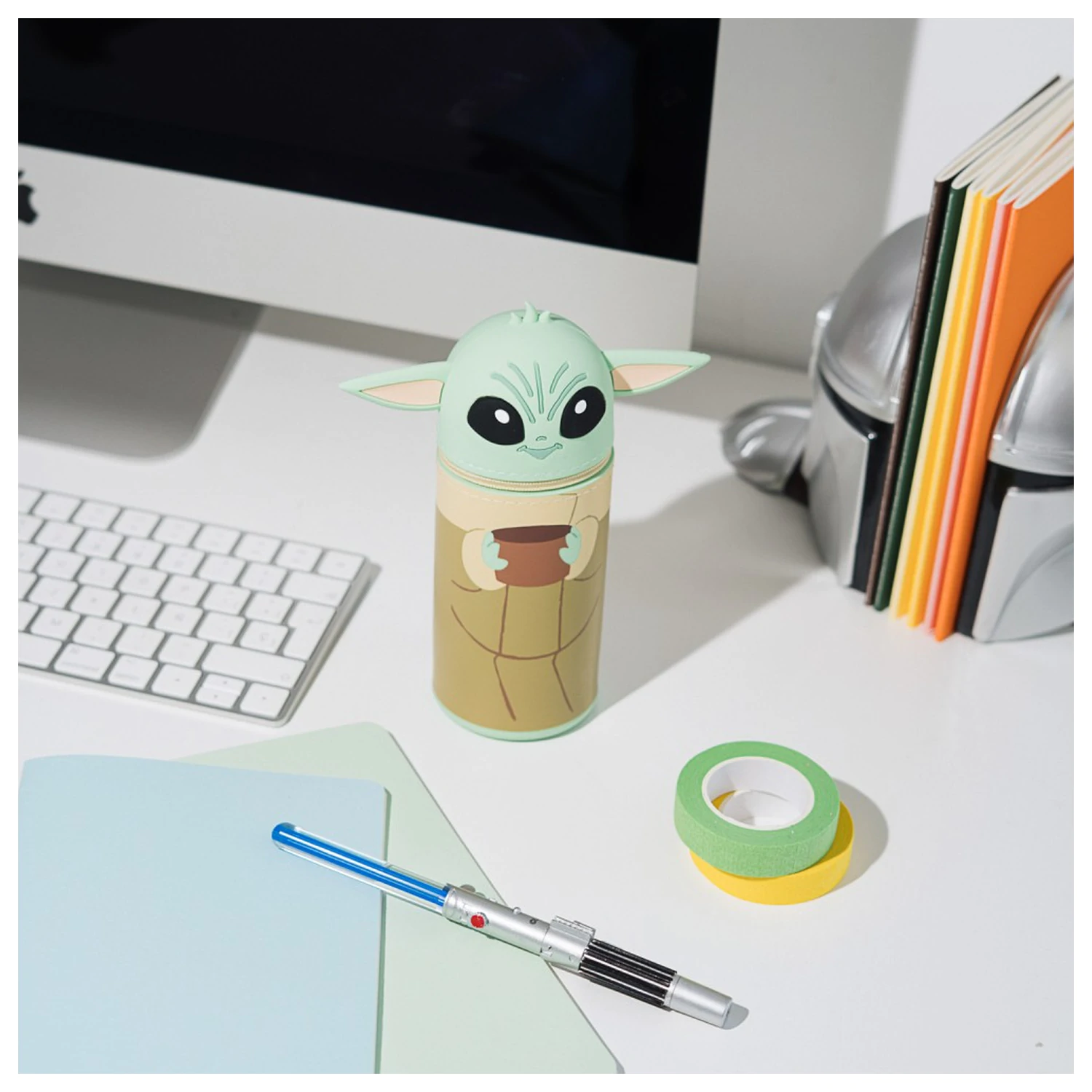Star Wars Mandalorian Grogu 3D Federmäppchen Produktfoto