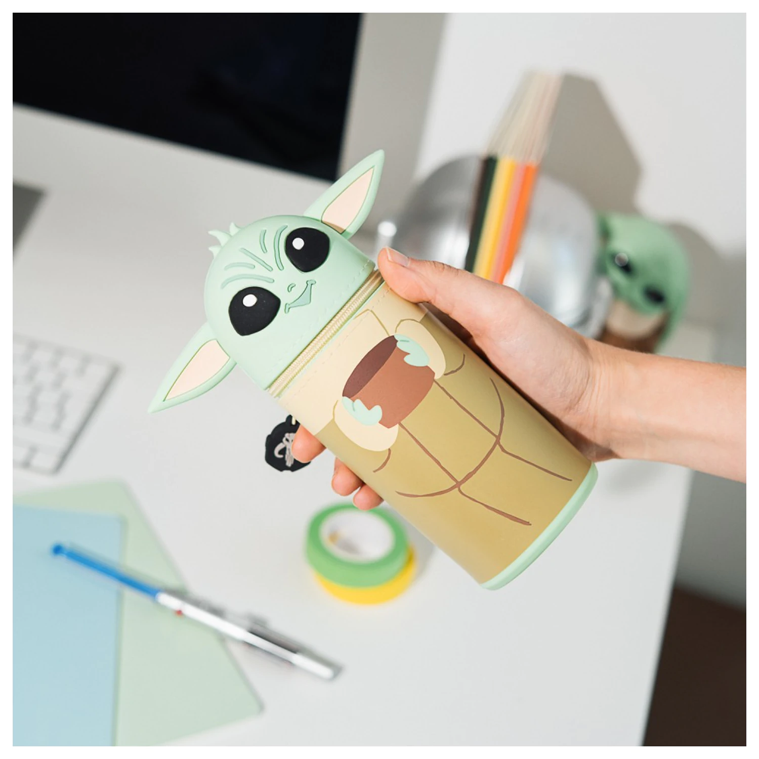 Star Wars Mandalorian Grogu 3D Federmäppchen Produktfoto