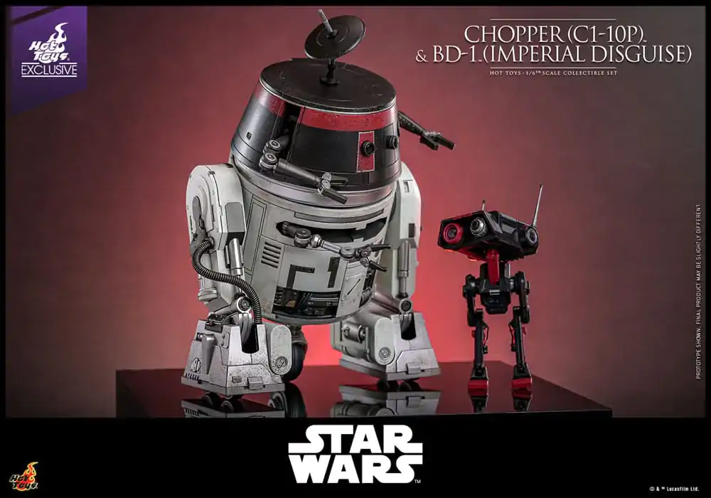 Star Wars Actionfiguren Set 1/6 Chopper (C1-10P™) & BD-1™ (Imperial Disguise) 18 cm & 8 cm Produktfoto
