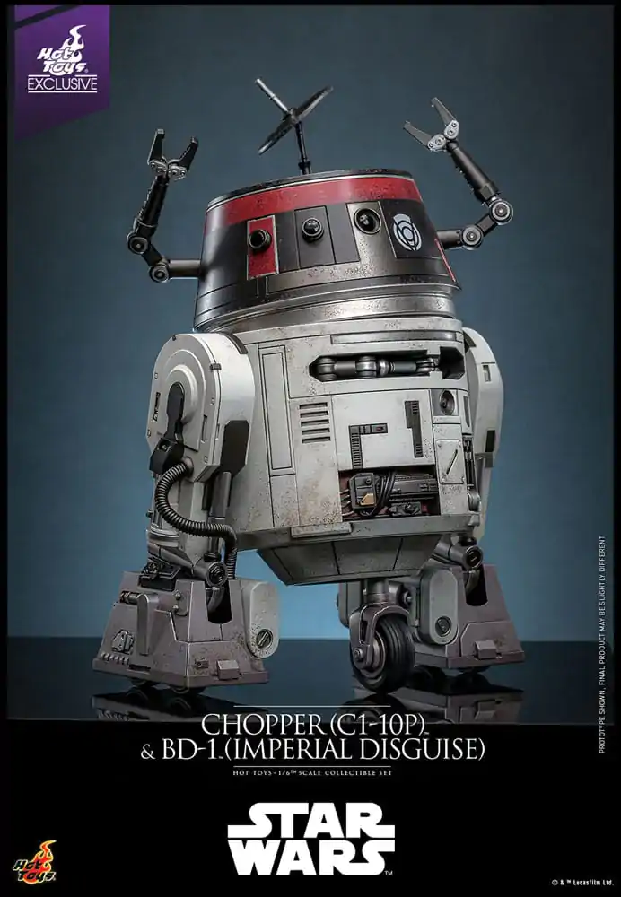 Star Wars Actionfiguren Set 1/6 Chopper (C1-10P™) & BD-1™ (Imperial Disguise) 18 cm & 8 cm Produktfoto