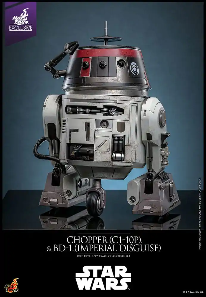 Star Wars Actionfiguren Set 1/6 Chopper (C1-10P™) & BD-1™ (Imperial Disguise) 18 cm & 8 cm Produktfoto