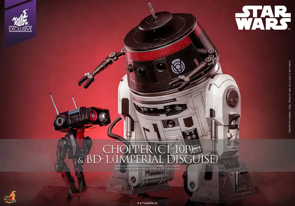 Star Wars Actionfiguren Set 1/6 Chopper (C1-10P™) & BD-1™ (Imperial Disguise) 18 cm & 8 cm Produktfoto
