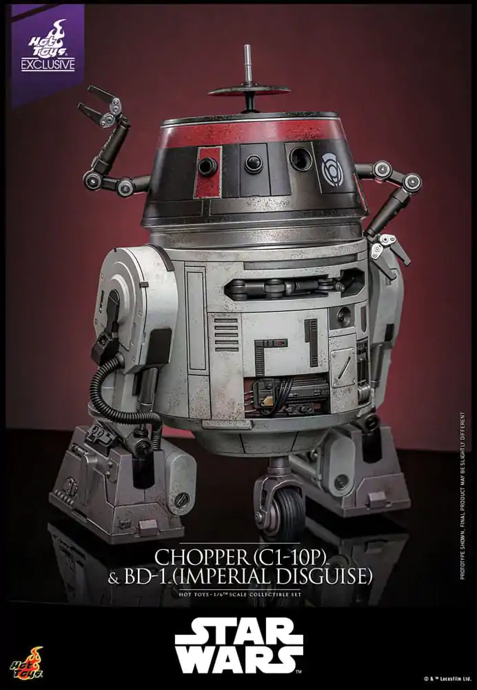 Star Wars Actionfiguren Set 1/6 Chopper (C1-10P™) & BD-1™ (Imperial Disguise) 18 cm & 8 cm Produktfoto