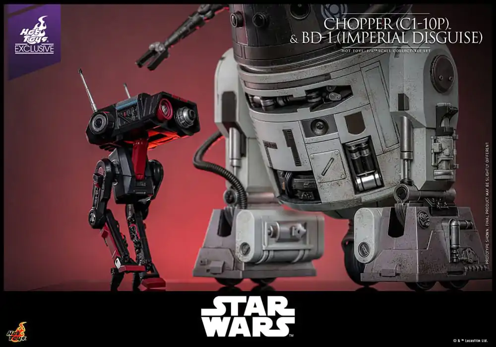 Star Wars Actionfiguren Set 1/6 Chopper (C1-10P™) & BD-1™ (Imperial Disguise) 18 cm & 8 cm Produktfoto