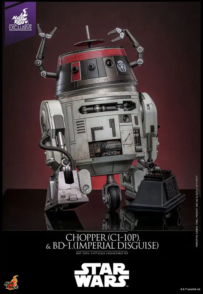 Star Wars Actionfiguren Set 1/6 Chopper (C1-10P™) & BD-1™ (Imperial Disguise) 18 cm & 8 cm Produktfoto