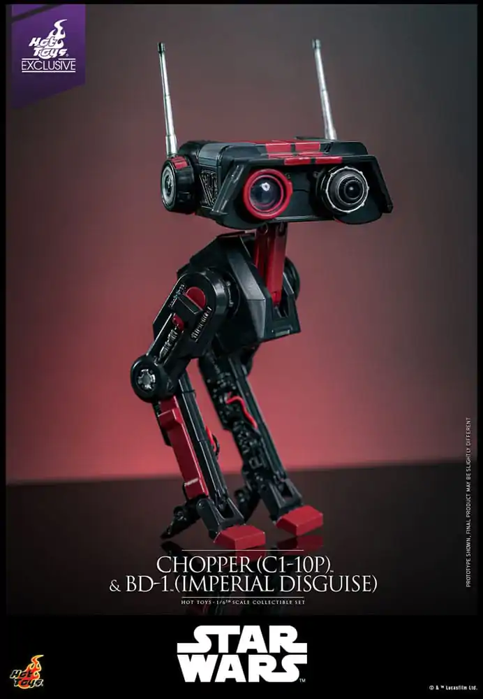 Star Wars Actionfiguren Set 1/6 Chopper (C1-10P™) & BD-1™ (Imperial Disguise) 18 cm & 8 cm Produktfoto